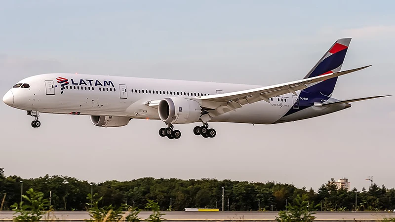 Boeing 787 de LATAM. Foto: LATAM